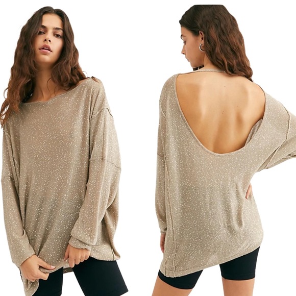 Free People Sweaters - Free People All That Glitters Low Back Sweater M